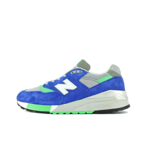 New Balance NB 998 Амортизация Износостойкий Низкий Топ Беговые кроссовки Мужской Синий