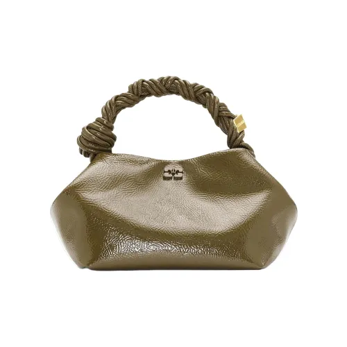 GANNI Переработанная кожа Сумка Женская Оливково-зеленая