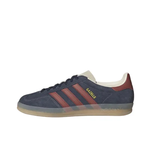 Adidas Originals GAZELLE INDOOR Устойчивые к истиранию низкие скейтборд-кроссовки Мужские Темно-синие