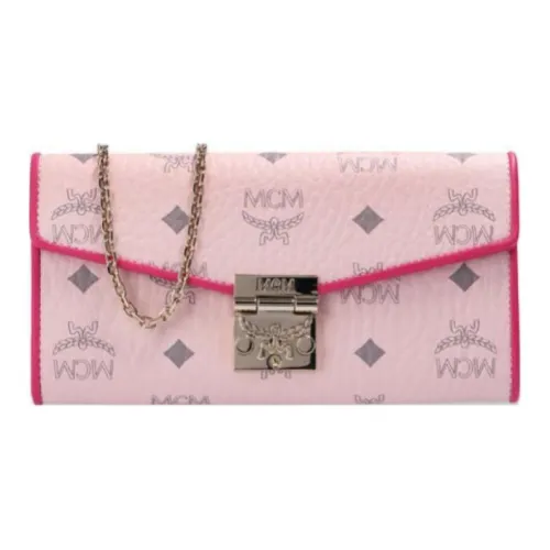 MCM Patricia Visetos Кожа Через плечо Кошелек Женские Розовый