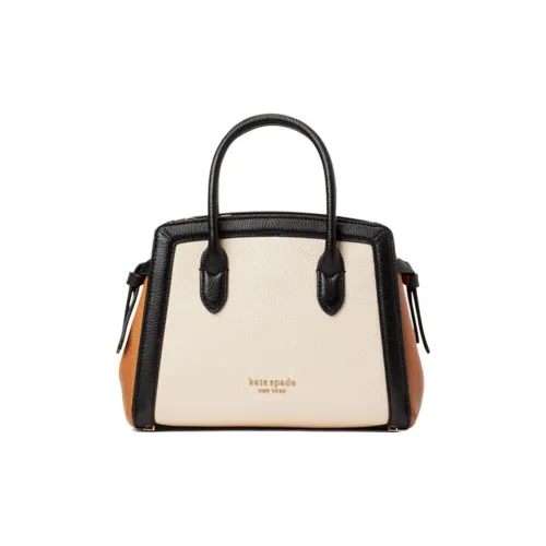 Kate Spade Knott Галька текстура Коровья кожа Сумка сумка через плечо сумка через плечо Мини Женская Молочный белый Черный