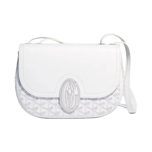 GOYARD 233 Холст и кожа Сумка через плечо Женская Белая