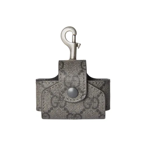 GUCCI Ophidia GG Supreme Холст Чехол для наушников Унисекс Черный Серый