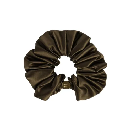 MIU MIU Ткань Металл Резинки-спирали для волос Женские Оливково-зеленый