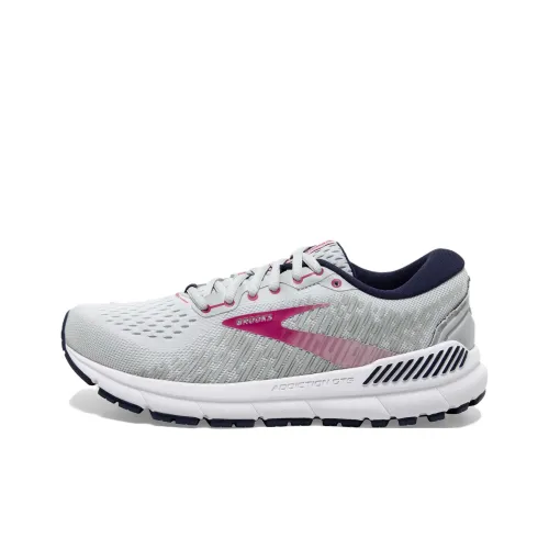 Brooks Addiction GTS 15 Износостойкий и Легкий Низкий Топ Беговые кроссовки Женские Серый Фиолетовый
