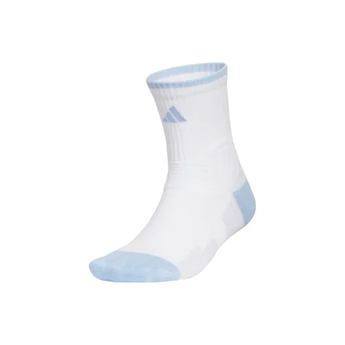 Adidas Баскетбольные носки Унисекс 1 упаковка Белый Глянцевое покрытие Синий