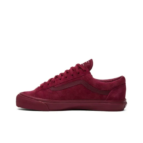 VANS Style 36 OG WTAPS Bordeaux Low Скейтборд Кроссовки Унисекс Розовый Красный