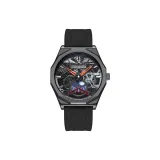 Черный циферблат, черный ремешок