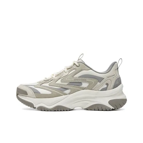 Skechers Повседневный Низкий Топ Белый Серый Мужской