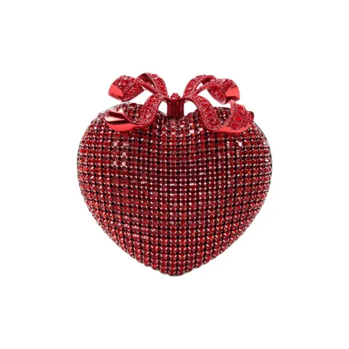 Self Portrait Полиэстер Одно Плечо Клатч Женский Красный