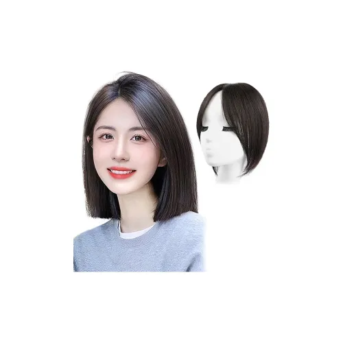 MUYAN CENTER Часть Bangs Парики Для Женщин 25 см Короткие Прямые Волосы