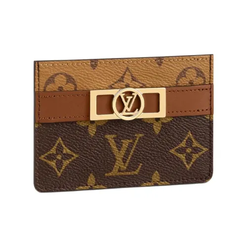 LOUIS VUITTON Dauphine С кожаными вставками цвет холста держатель для карт держатель для карт стандартный женский коричневый карамельный