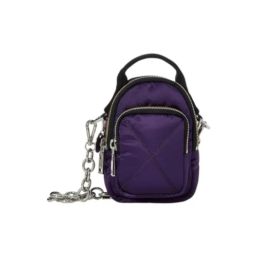 DIESEL Нейлон Одно Плечо Рюкзак Сумка Мини Женская Фиолетовая