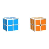 Второй-заказ Кубик Рубика P-MOTIVE [Синий+Апельсин] 2 шт