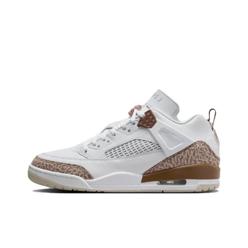 Джордан Spizike Баскетбольные кроссовки Low Топ Белый/Розовый, Оксфорд Archaeo Brown Светло-коричневый Светлый костный Хаки Унисекс