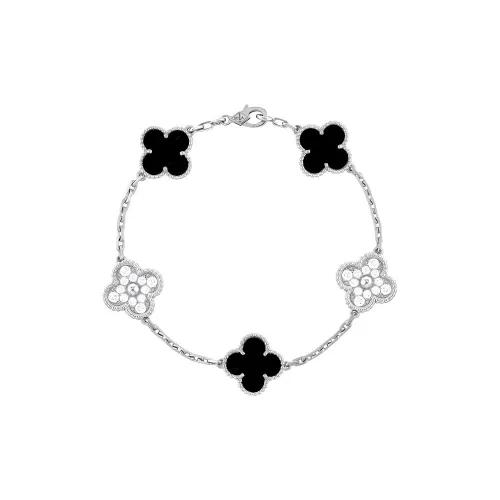 Van Cleef Arpels 18К Белое золото Браслеты Женские Черный