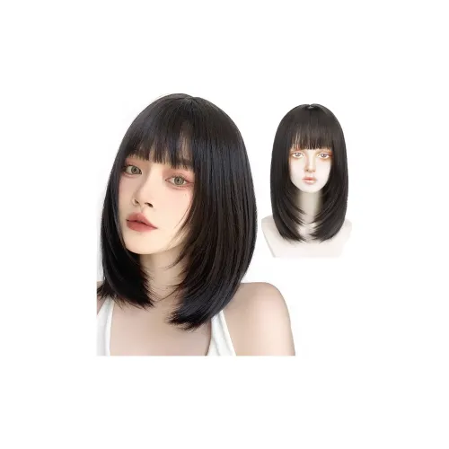 WANWANFENG Correcting Молодые Волосы для Плечей Парик