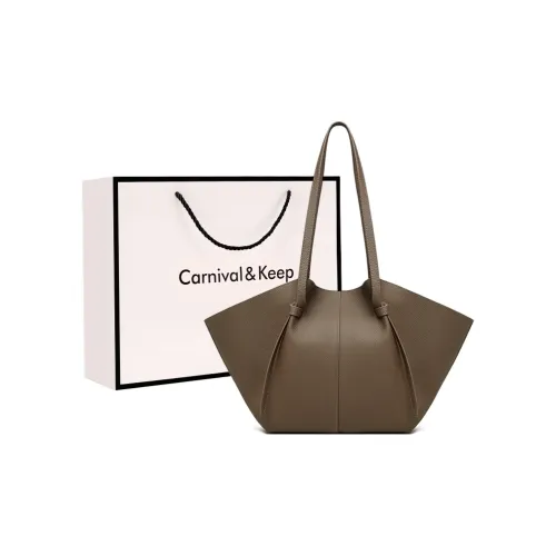 Carnival Keep Сумка Tote из крупнозернистой текстуры коровьей кожи плечевая сумка среднего размера женская многоцветная