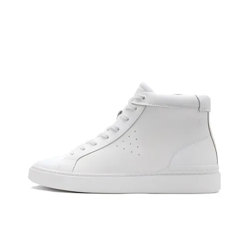 Clarks противоскользящие устойчивые к истиранию высокие кроссовки для скейтбординга мужские белые