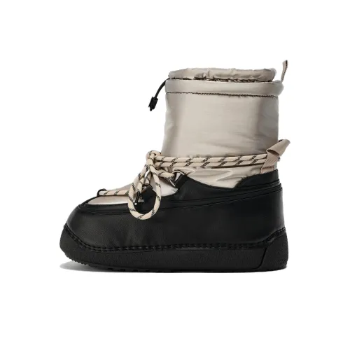 ZARA Skiing Series Сноубутсы Бежево-черные Женские