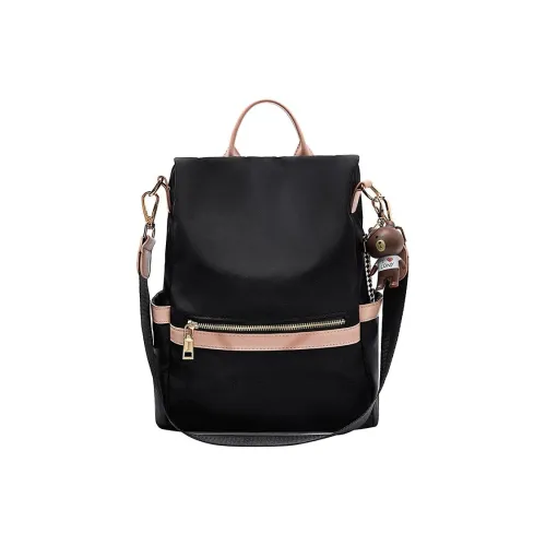 Safiya Ткань Синтетическая Кожа Рюкзак Женские Черный