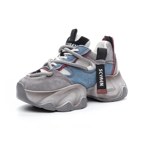 The mystery of glamour Амортизация Рост Увеличение Низкий Топ Толстая подошва Кроссовки Женские