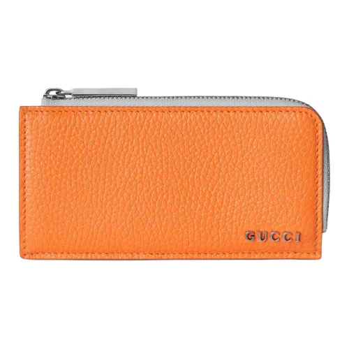 GUCCI Кожа Монета Кошелек Мужской Оранжевый и Белый