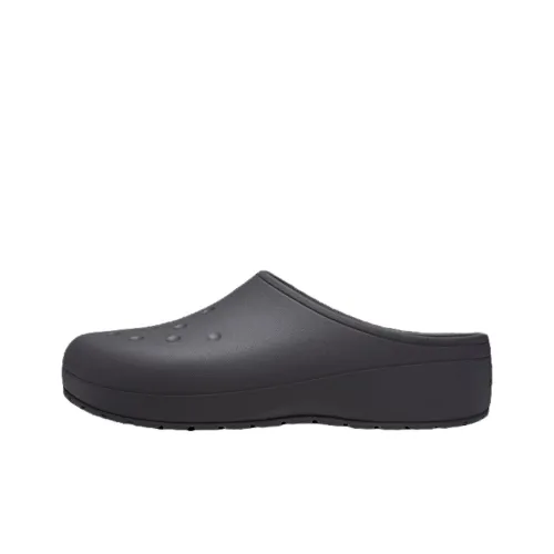 Crocs Устойчивые домашние тапочки для дома унисекс черный