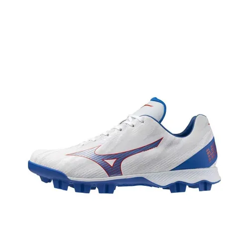 Mizuno Wave Lightrevo Slip-Resistant Abrasion-Resistant Low-Top Training Shoes Men's White Blue Red Мицубо Уэйв Лайтрево Антислип Резистентный к Износу Низкий Топ Кроссовки для Тренировок Мужские Белый Синий Красный