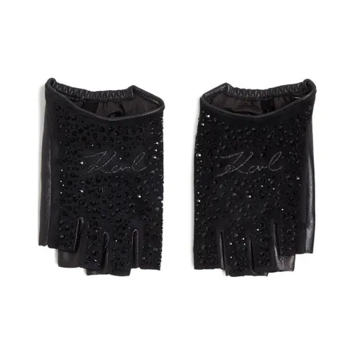KARL LAGERFELD / Karl Lagerfeld Jeans Козья кожа, Полиэстер, Ткань Перчатки Женские