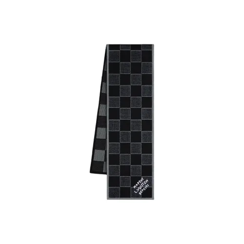 LOUIS VUITTON Шерсть Трикотаж Шарфы Унисекс Черный