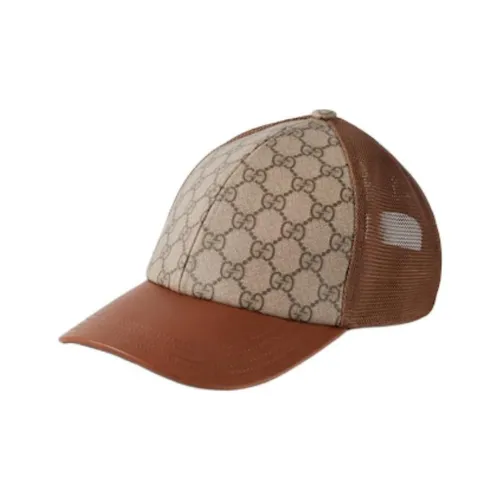 GUCCI Кожа Кепки Унисекс Темно-коричневый