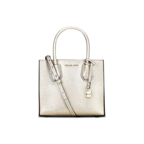 MICHAEL KORS Mercer Коровья кожа Сумка Сумка через плечо Сумка через плечо Средний Женская Светло-золотая