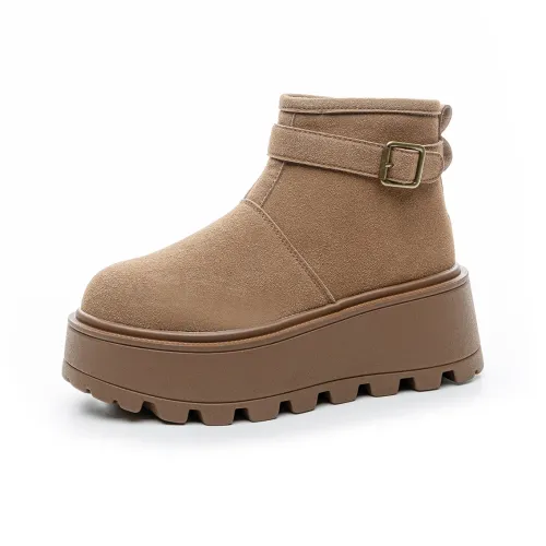 CHOVO Термический Устойчивый к истиранию Увеличивающий Высоту Низ Резистентный Короткий Снегоботинки Женские