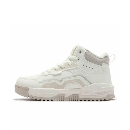 361° Термические противоскользящие высокие кроссовки для скейтбординга женские белые бежевые