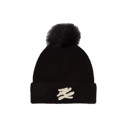 Karl Lagerfeld Акрил Ткань Полиамид Шапки-бини Женские Черный