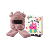 Розовая шляпа, перчатки, шарф 3 в 1 + эксклюзивная сумка для покупок