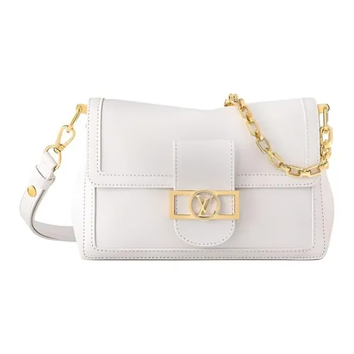 LOUIS VUITTON Dauphine Коровья кожа Daphne Сумка через плечо Средний Женская Белая