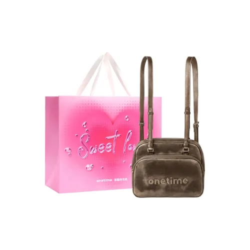 ONE TIME Сумка через плечо из синтетической кожи рюкзак рюкзак рюкзак среднего размера женский черный золотой медный