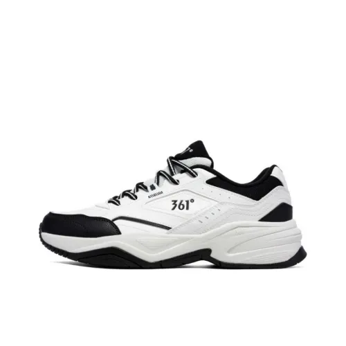 361° Life Collection Противоскользящие амортизаторы Низкий топ Casual Мужской Черный Белый