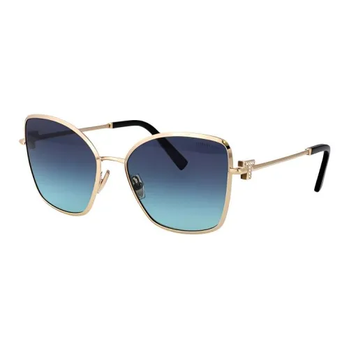 TIFFANY CO. Металл Кошачий глаз Солнцезащитные очки Женские Золотой