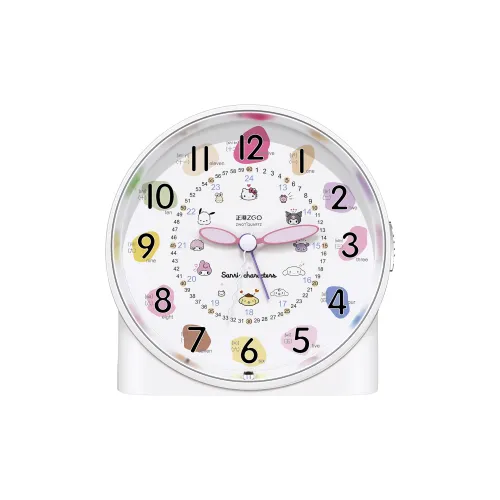Zgo Механизм с плавным ходом секундной стрелки акриловый будильник унисекс белый