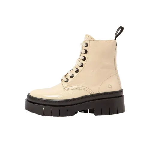 Art AMBERES Короткий Мартин Ботинок 5 см Женский Бежевый