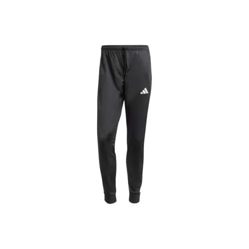 Adidas 3 Stripes Tricot Стандартный Tapered Track Pants Вязаные Спортивные Брюки Мужские Черные