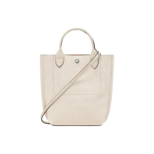 LONGCHAMP Разделенный бархат Телячья кожа Тоут Сумка Сумка для покупок Сумка на плечо Сумка Экстра Маленькая Женская Льняная ткань