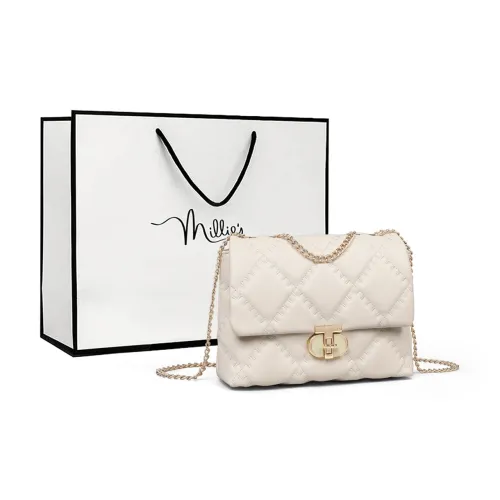 MILLIE'S Сумка через плечо из коровьей кожи стандартная женская цвет экрю