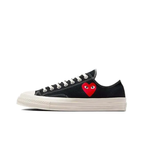 PLAY Comme des Garçons x Converse Chuck 70 Low Топ Кеды Унисекс Черный