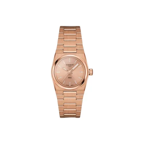 Tissot Quartz Movement Женские PRX Super Player Series Часы 25 мм Шампанское