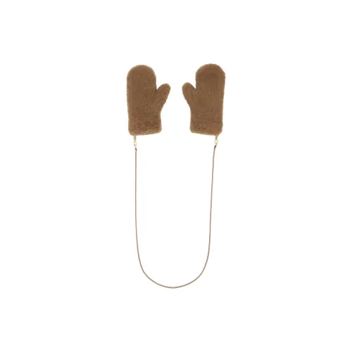 MaxMara Перчатки из верблюжьей шерсти Женские CAMEL