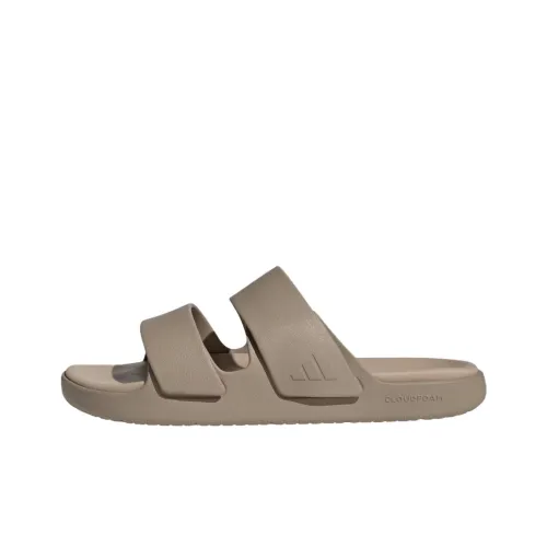 Adidas Противоскользящие Устойчивые к Износу Слипоны Unisex Light Коричневый